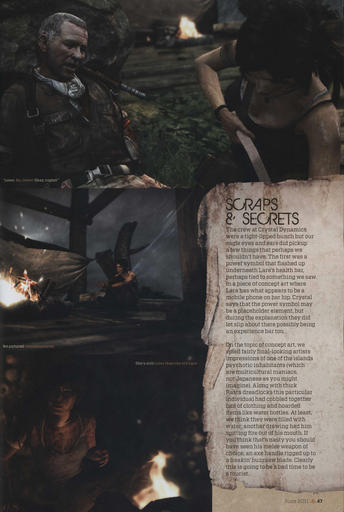 Tomb Raider (2013) - Сканы Official Playstation Magazine - Australia (июнь 2011):